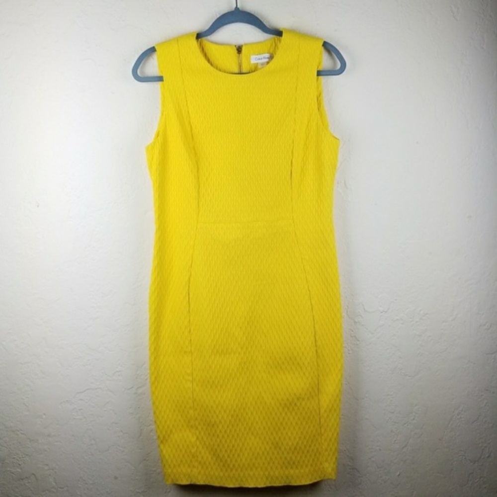 Calvin Klein Textured Sleeveless Sheath Dress